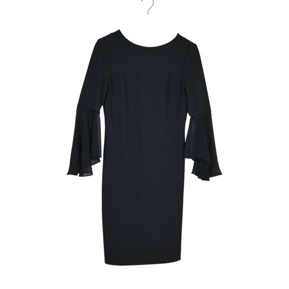 Donna Karan Dresses & Skirts - Donna Karan New York Womens 6 Elegant Black Bell Sleeve Sheath Dress